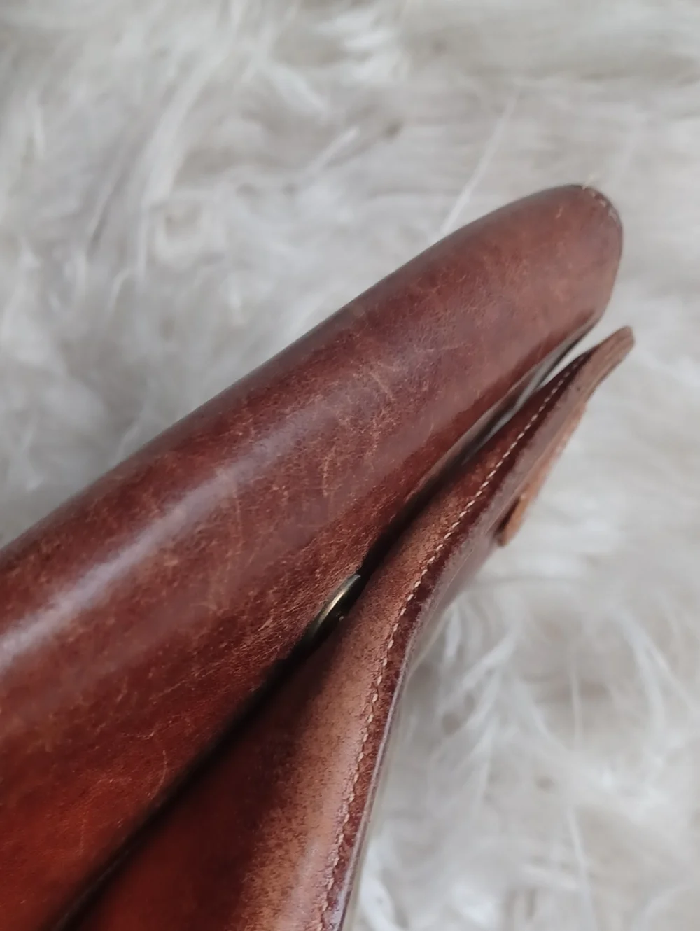 Vintage IL Bisonte Leather Wallet Made In Italy Expreslly For Bloomingdale's